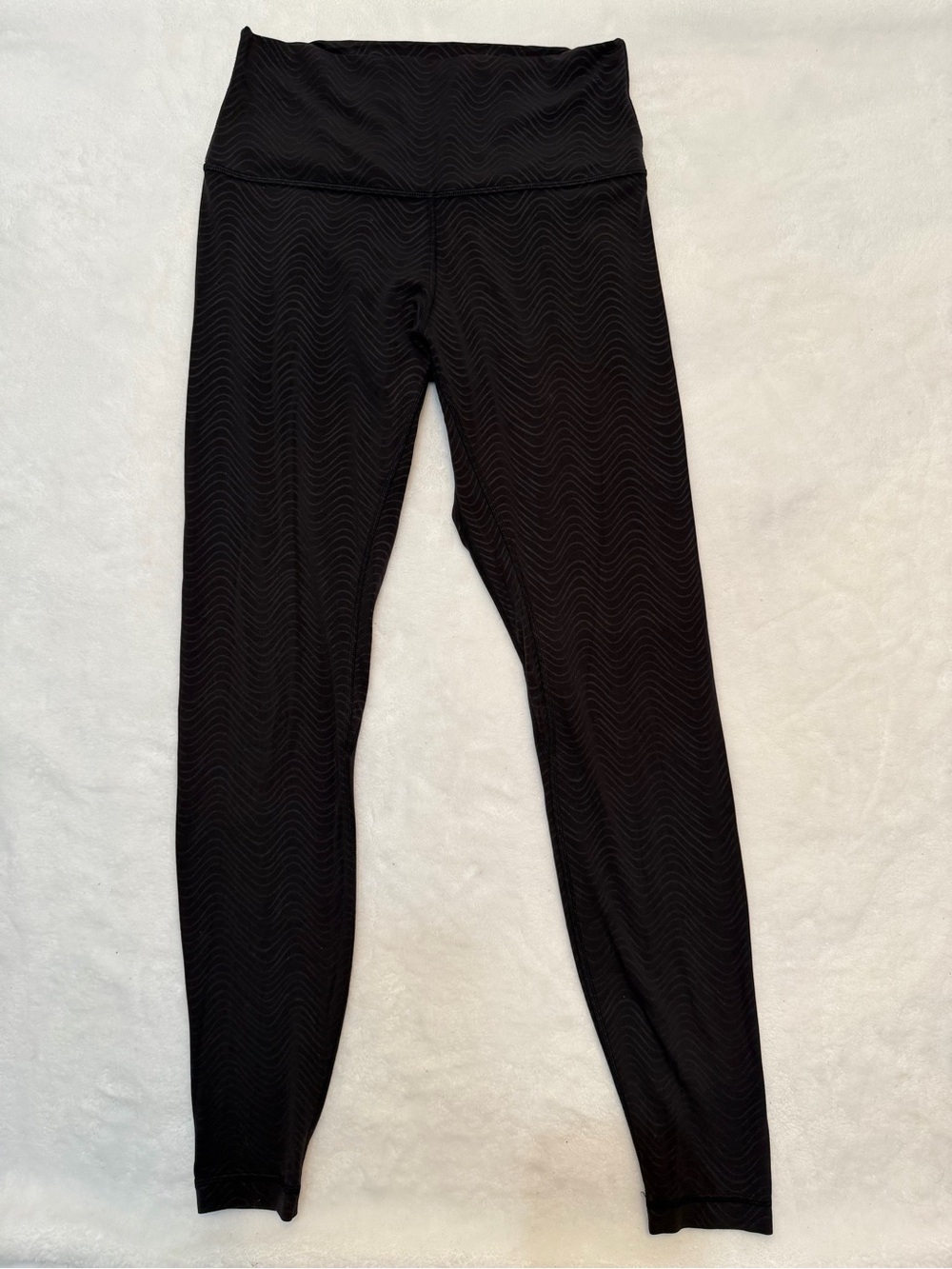 Lululemon Wunder Train High Rise Tight 25" *Warp Wave Black Size 8